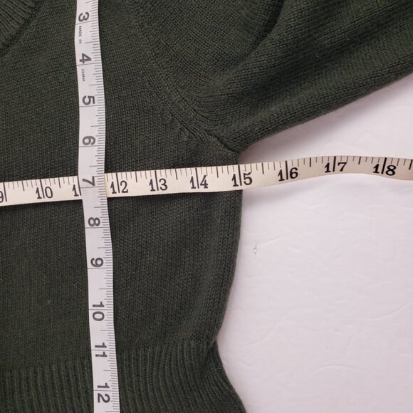 Ann Taylor Petite XSP Green Cardigan Sweater Womens Button Down 3/4 Sleeve - Picture 8 of 13